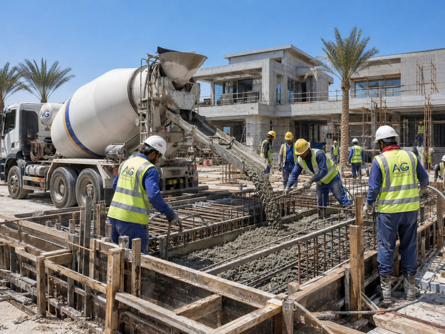 Concrete slab finishing