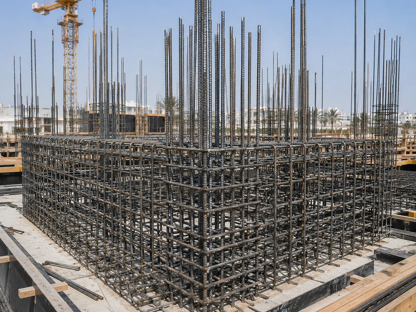 Foundation rebar grid