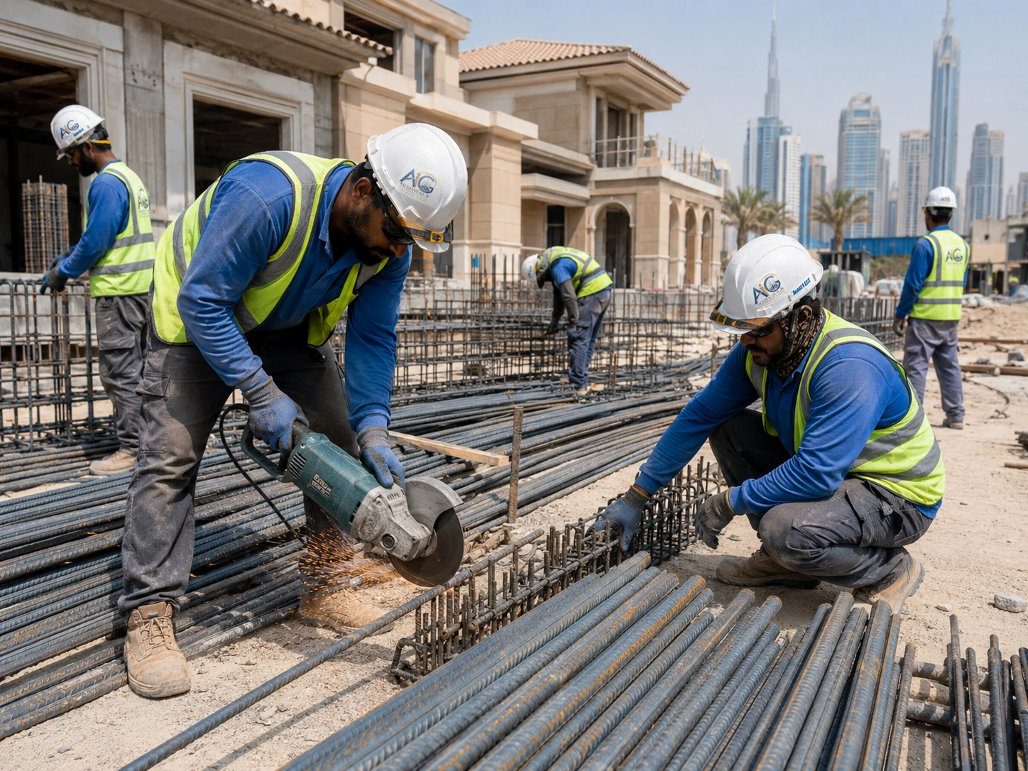 Slab rebar installation